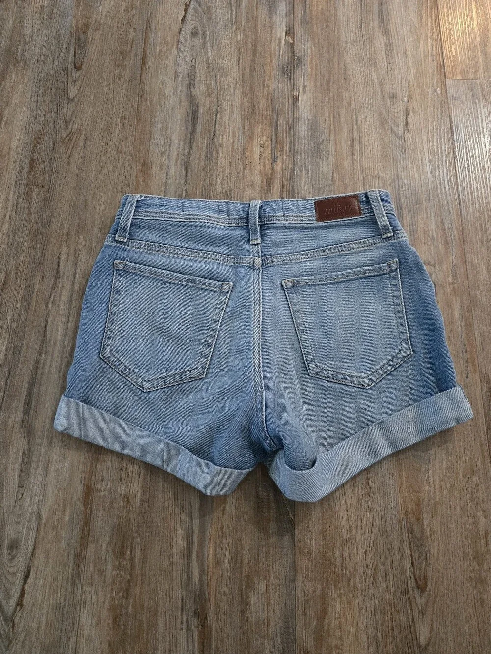 Hollister High-Rise Denim Mom Shorts